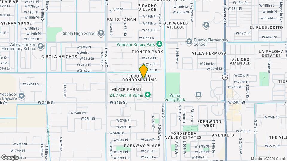 3567 W 22nd Pl Map and Location Details