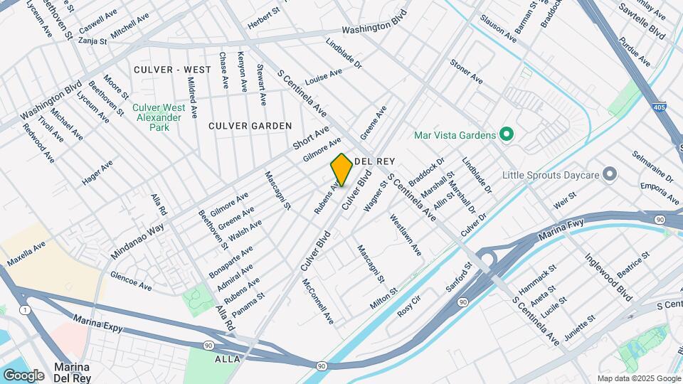 12485 Culver Blvd Map and Location Details