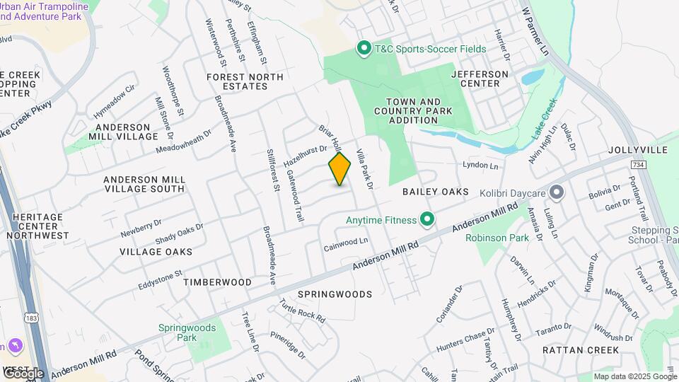 8904 Bridgewood Trail Map and Location Details