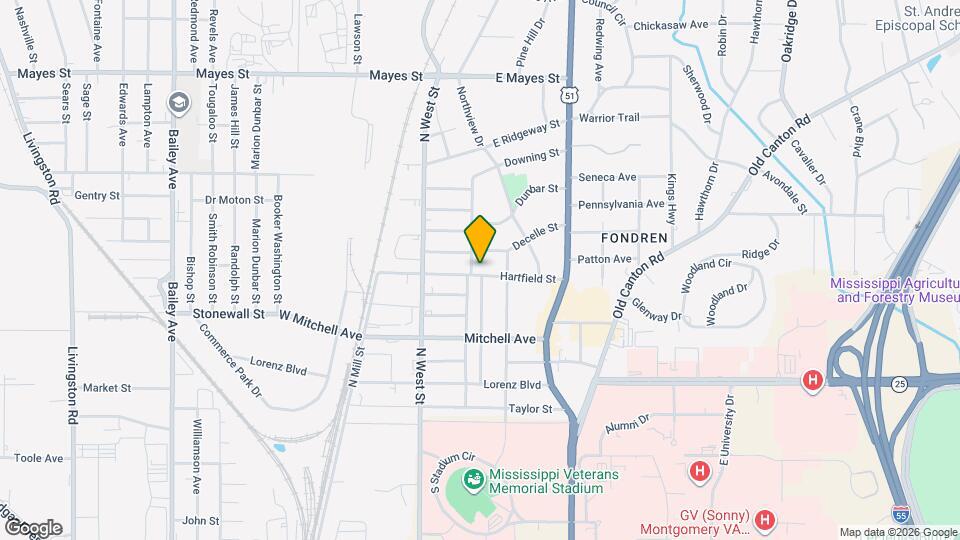 310 Hartfield St Map and Location Details