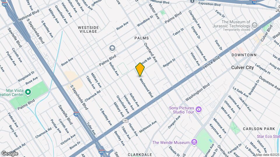 3646 Westwood Blvd Map and Location Details