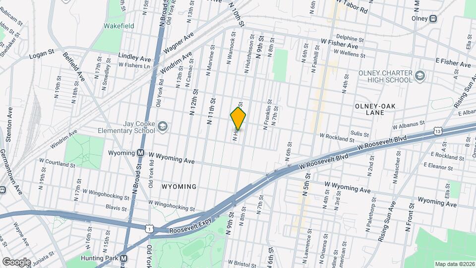 4829 N Hutchinson St Map and Location Details