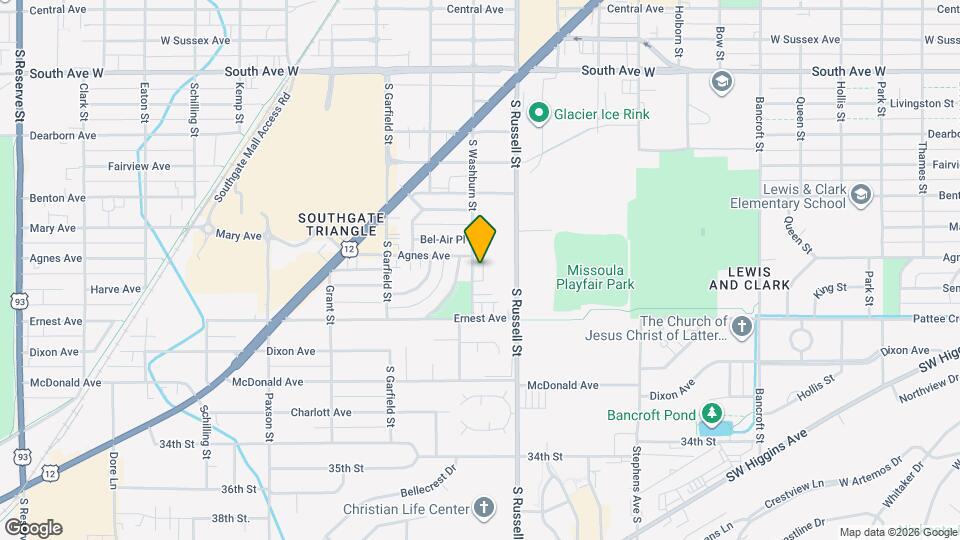 3100 S Washburn St Map and Location Details