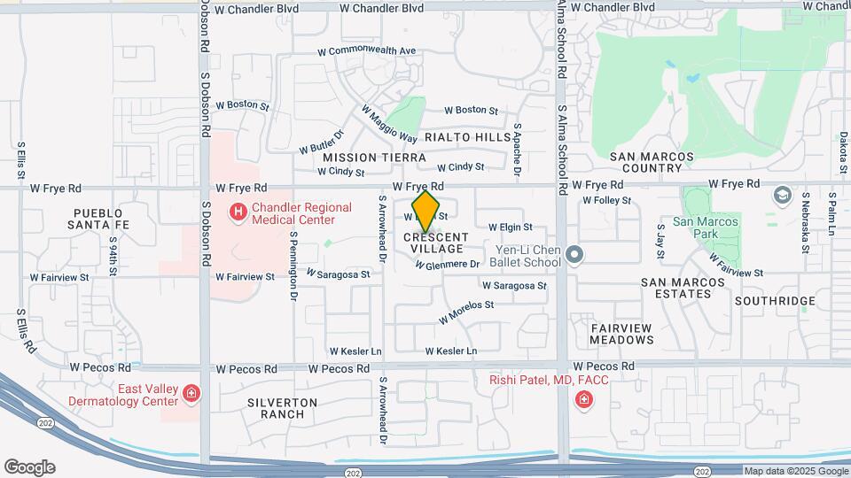 1421 W Camino Ct Mapa y Detalles de la Ubicación