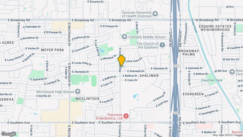 2629 S Country Club Way Map and Location Details