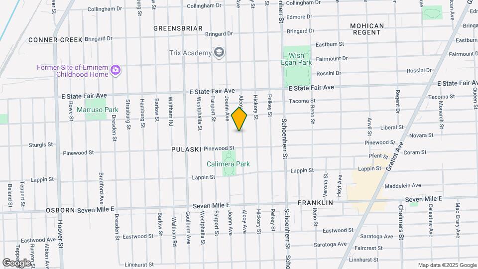 19551 Alcoy Ave Map and Location Details