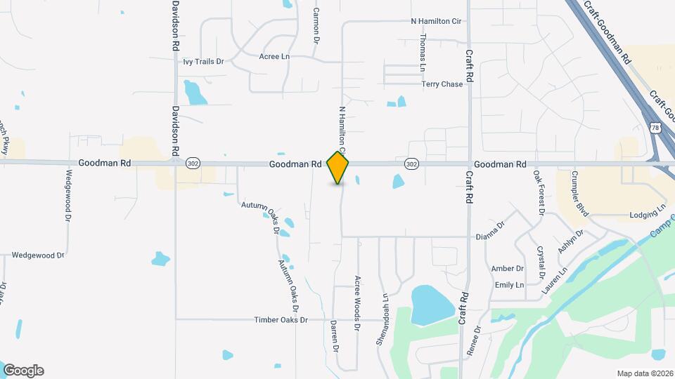 6895 S Hamilton Cir Map and Location Details