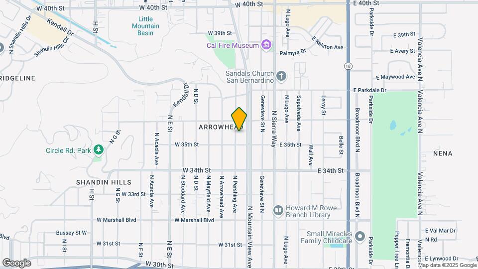 3545 N Pershing Ave Mapa y Detalles de la Ubicación