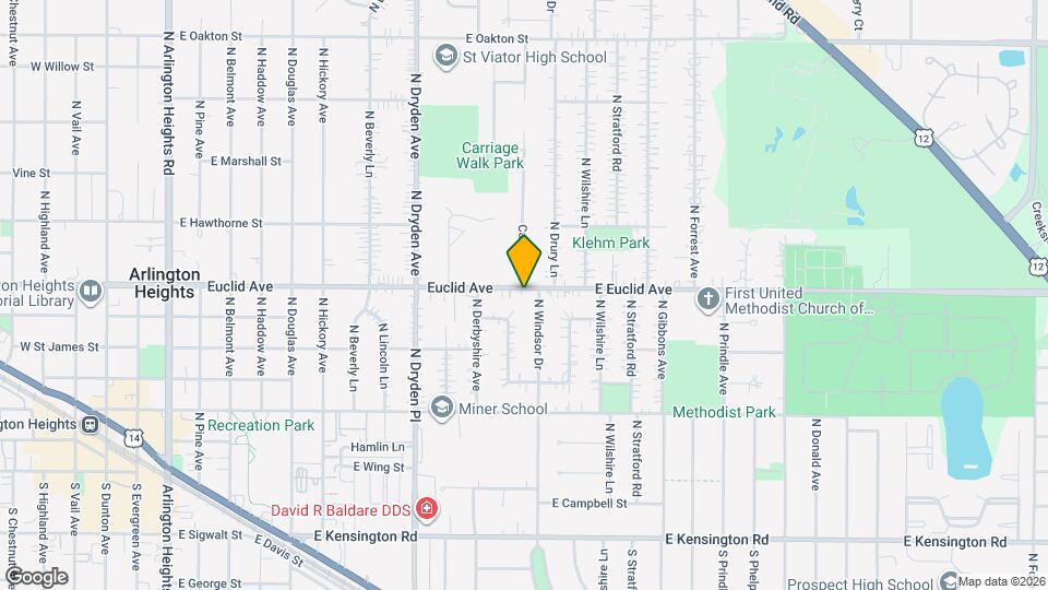 1311 E Euclid Ave Map and Location Details