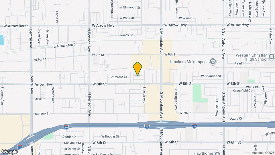 1328 Primrose St, Unit 4 Map and Location Details