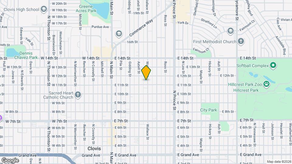 1104 1/2-1421-1422 Wallace St Map and Location Details