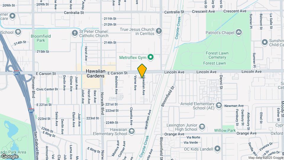 21719 Hawaiian Ave Mapa y Detalles de la Ubicación