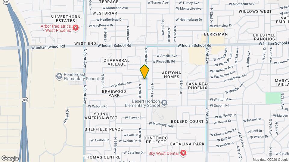 3624 N 87th Ave Mapa y Detalles de la Ubicación