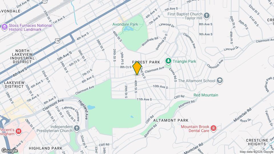 905 40th St S Map and Location Details