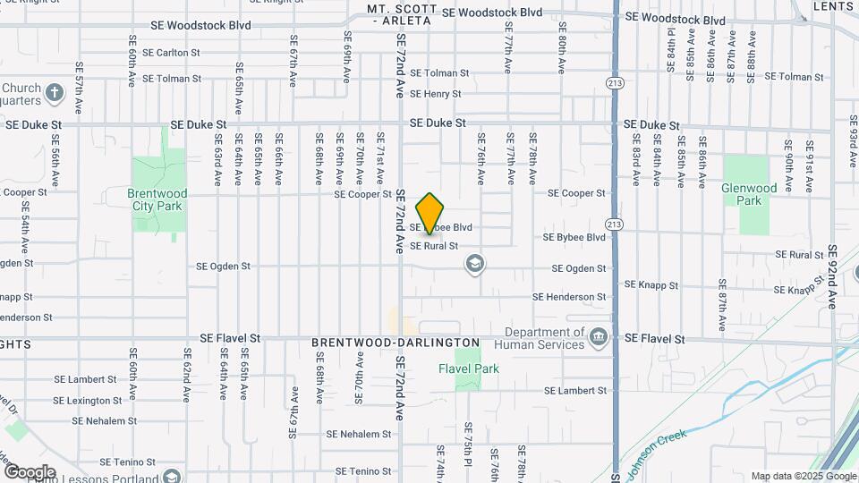 7323 SE Rural St Map and Location Details