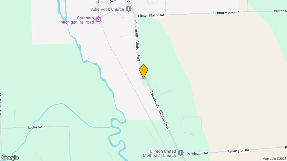 11536 Tecumseh Clinton Rd Map and Location Details