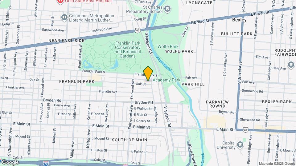 1850 Oak St Map and Location Details