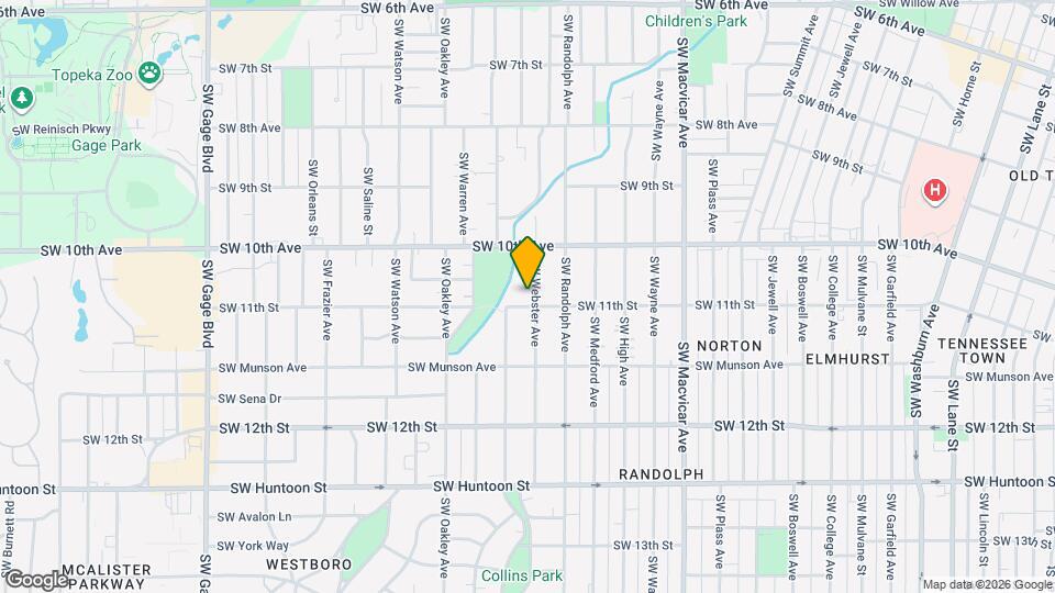 1041 SW Webster Ave Map and Location Details