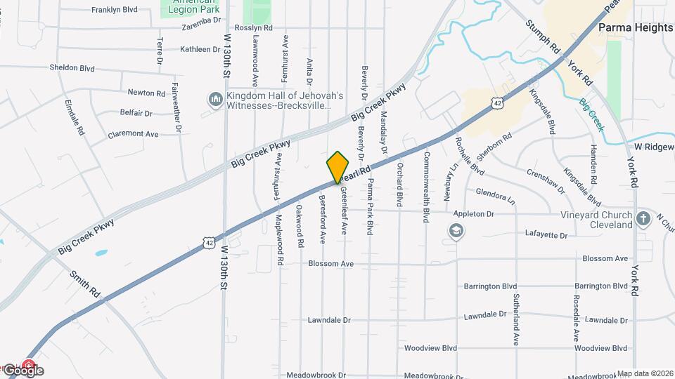 6601 Pearl Rd Mapa y Detalles de la Ubicación