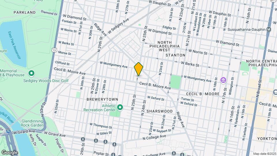 1719 N 25th St, Unit 2 Mapa y Detalles de la Ubicación