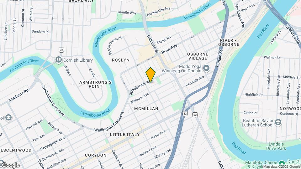 548 Stradbrook Ave Map and Location Details
