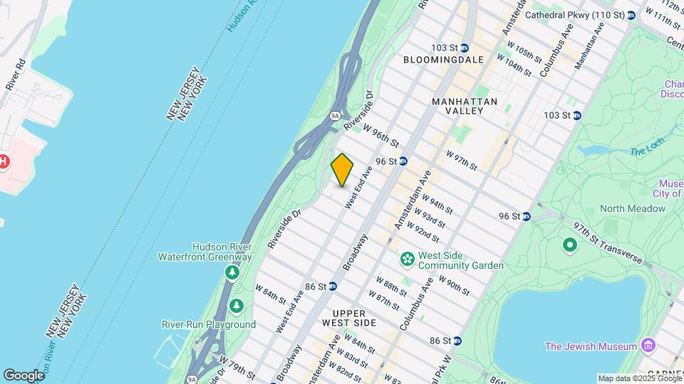 304 W 92nd St-Unit -STUDIO2 Map and Location Details