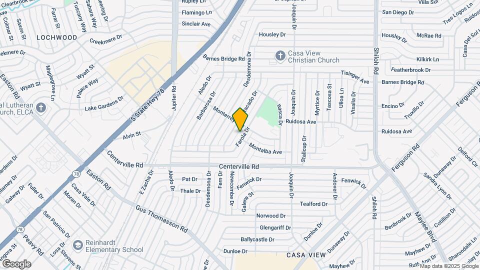 2047 Farola Dr Map and Location Details