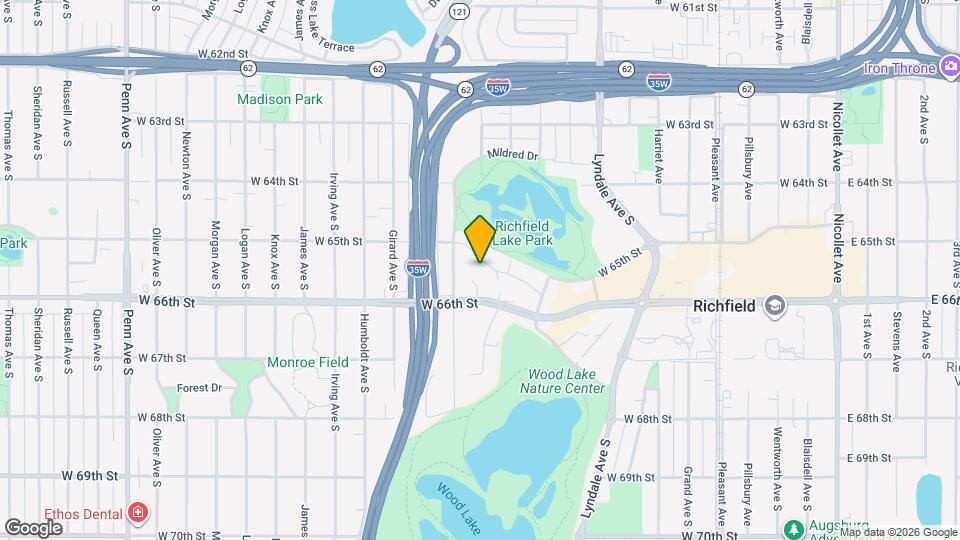 1030 W 66th St, Unit Unit 1 Map and Location Details