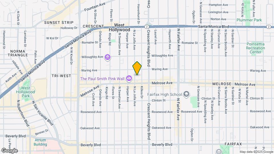 722 N La Jolla Ave Mapa y Detalles de la Ubicación