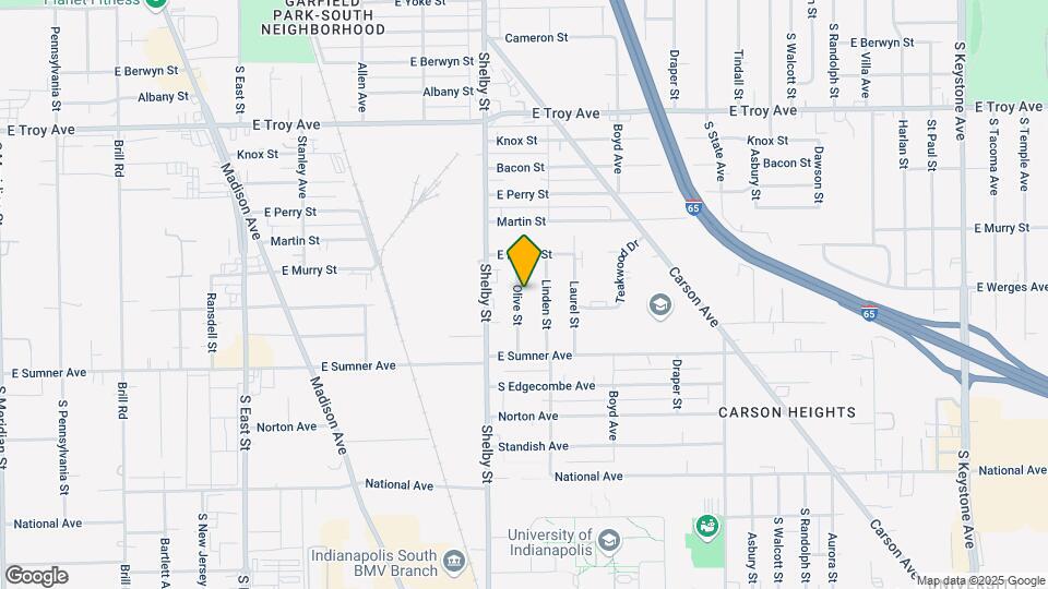 3319 Olive St Mapa y Detalles de la Ubicación