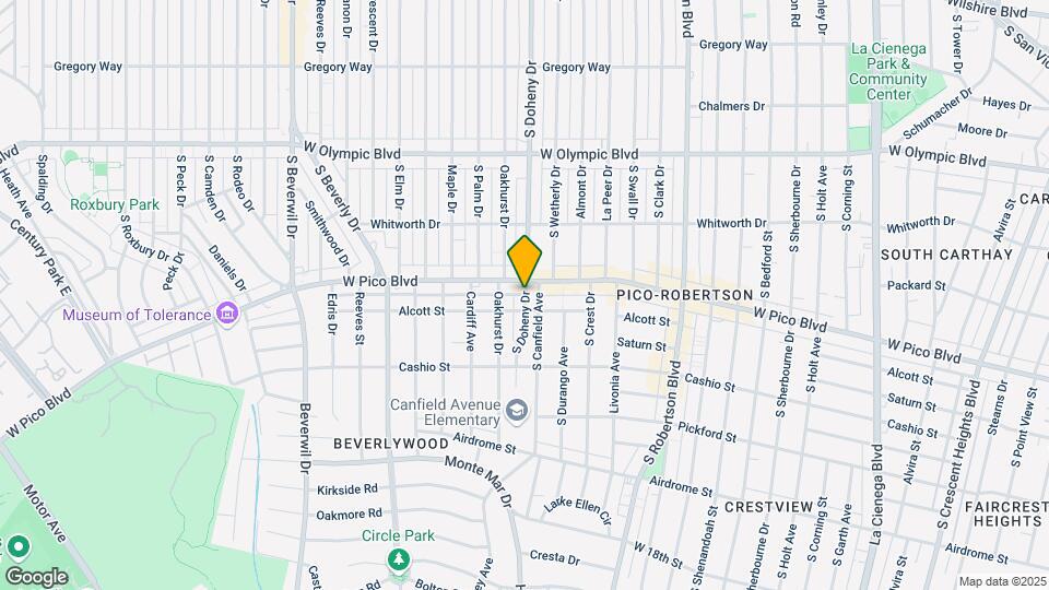 1411 S Doheny Dr Map and Location Details