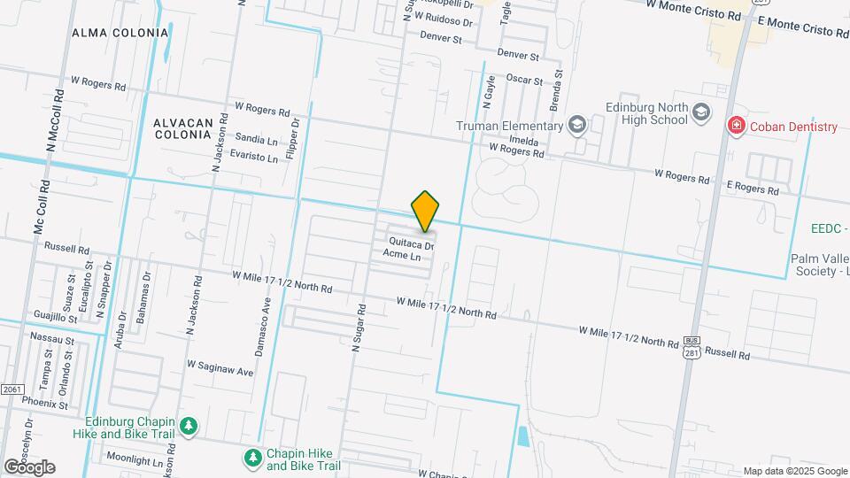 1308 Quitaca Dr Map and Location Details