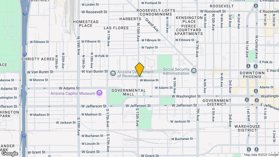 1342 W Monroe St Map and Location Details