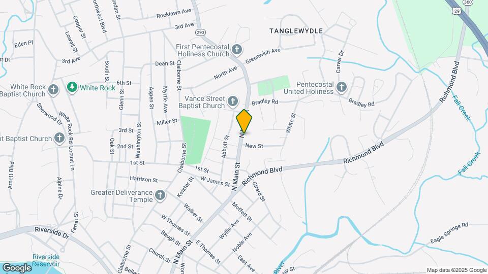 1414 N Main St Map and Location Details