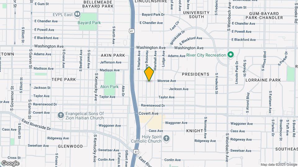 1306 Henning Ave Map and Location Details