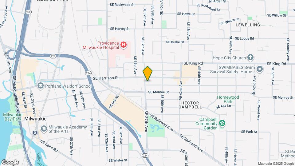 3717 SE Jackson St Map and Location Details