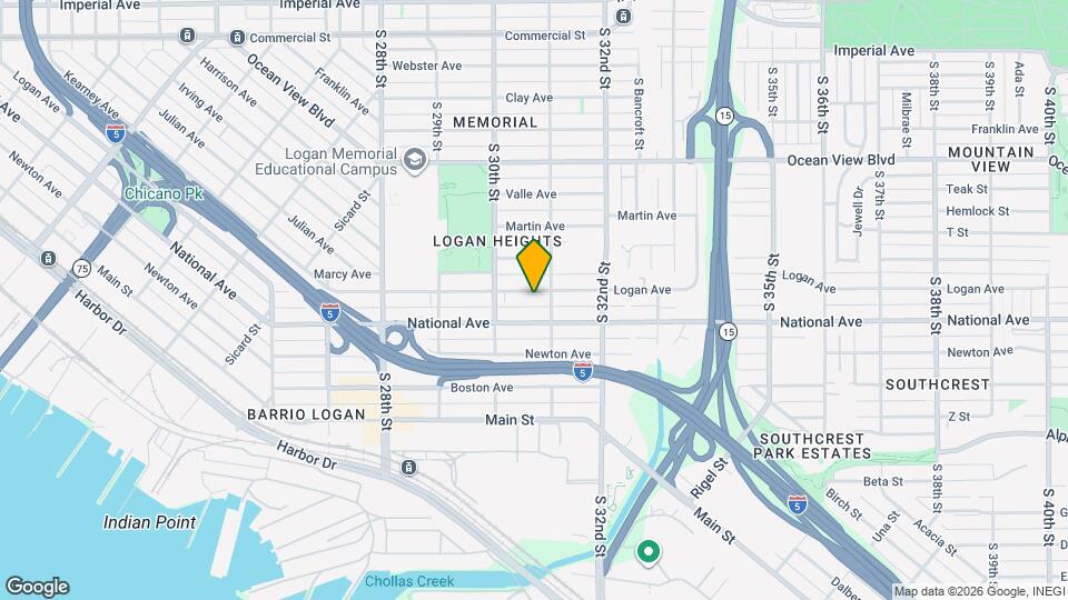 3065 1/2 Logan Ave Mapa y Detalles de la Ubicación