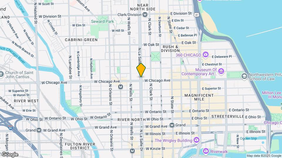805 N LaSalle St Map and Location Details