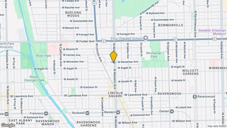 2401 W Winnemac Ave Mapa y Detalles de la Ubicación