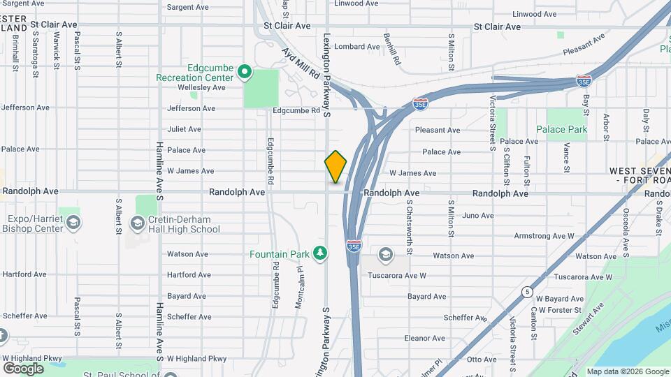 1087 Randolph Ave Map and Location Details