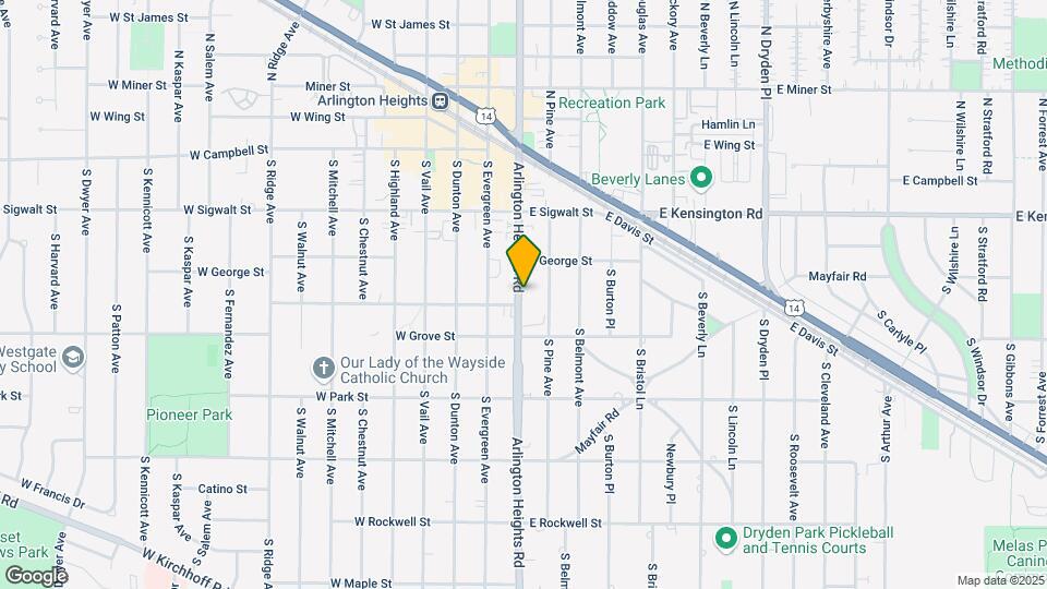 217-231 S Arlington Heights Rd Map and Location Details
