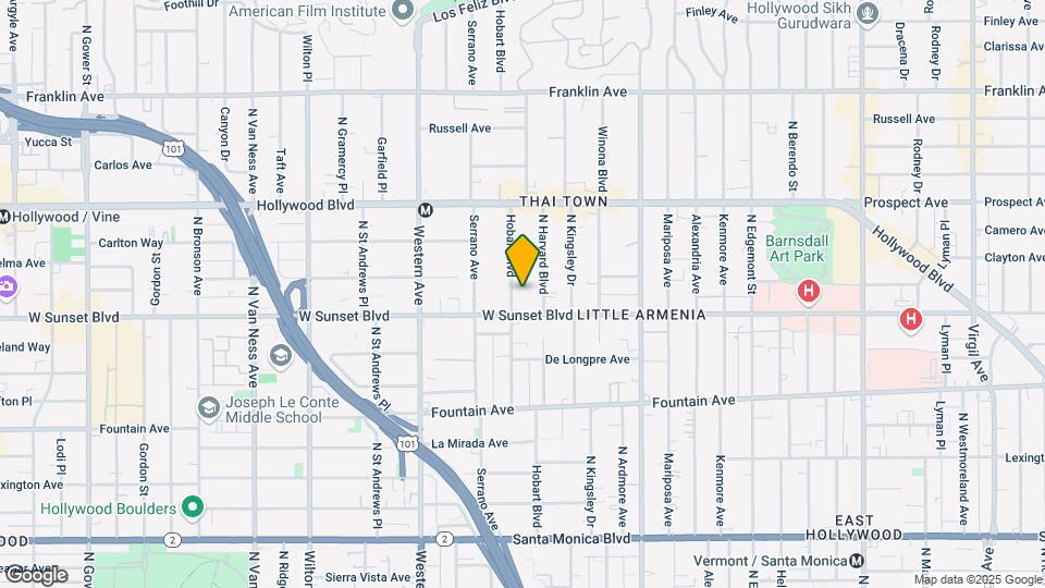 1516 N Hobart Blvd Map and Location Details
