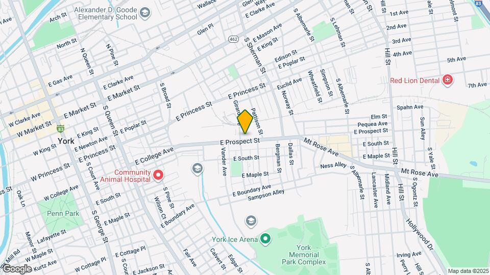 705 E Prospect St Map and Location Details