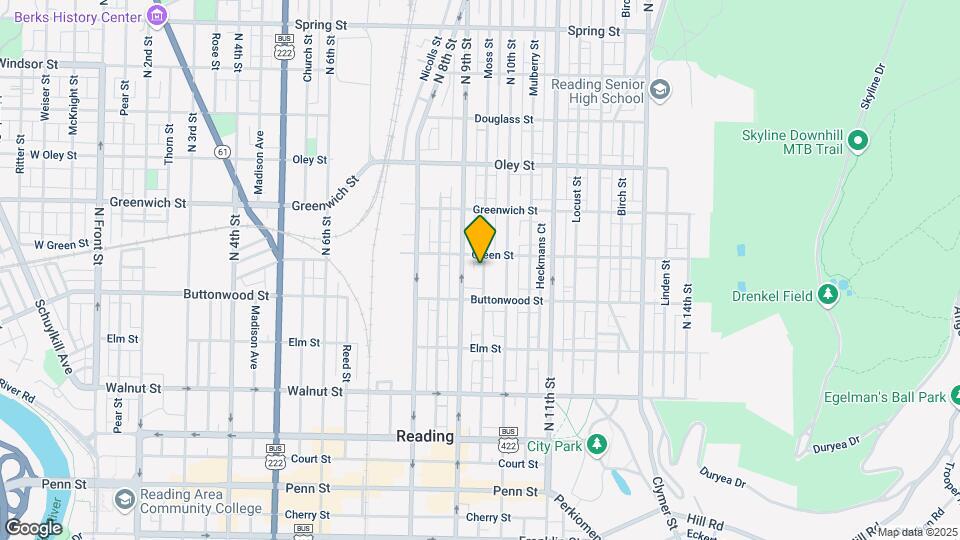 416 Moss St Mapa y Detalles de la Ubicación