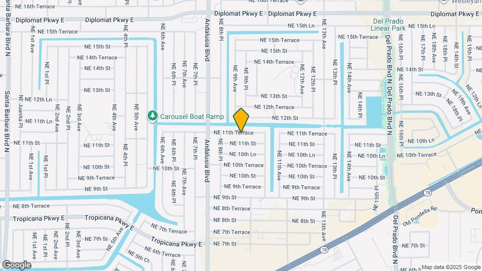 908 NE 11th Terrace Map and Location Details