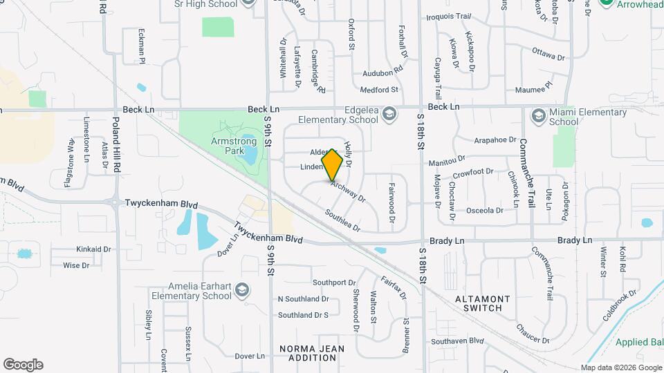 1033 Archway Dr Map and Location Details