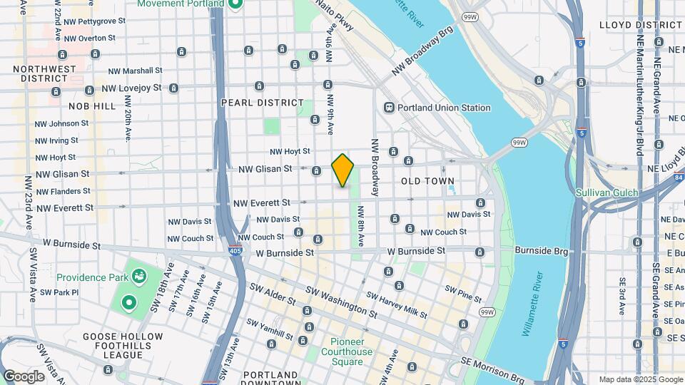 327 NW Park Ave Map and Location Details