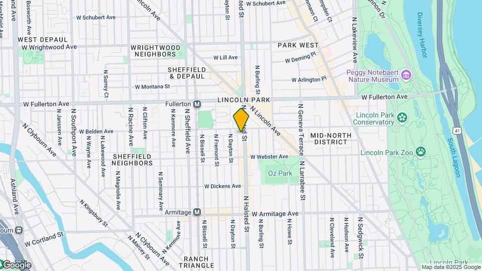 2244 N Halsted St Map and Location Details
