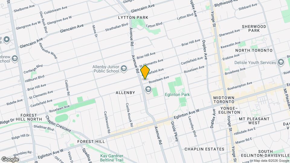 350 Roselawn Ave Map and Location Details