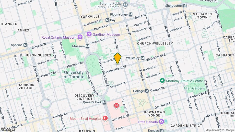 62 Wellesley St W Map and Location Details
